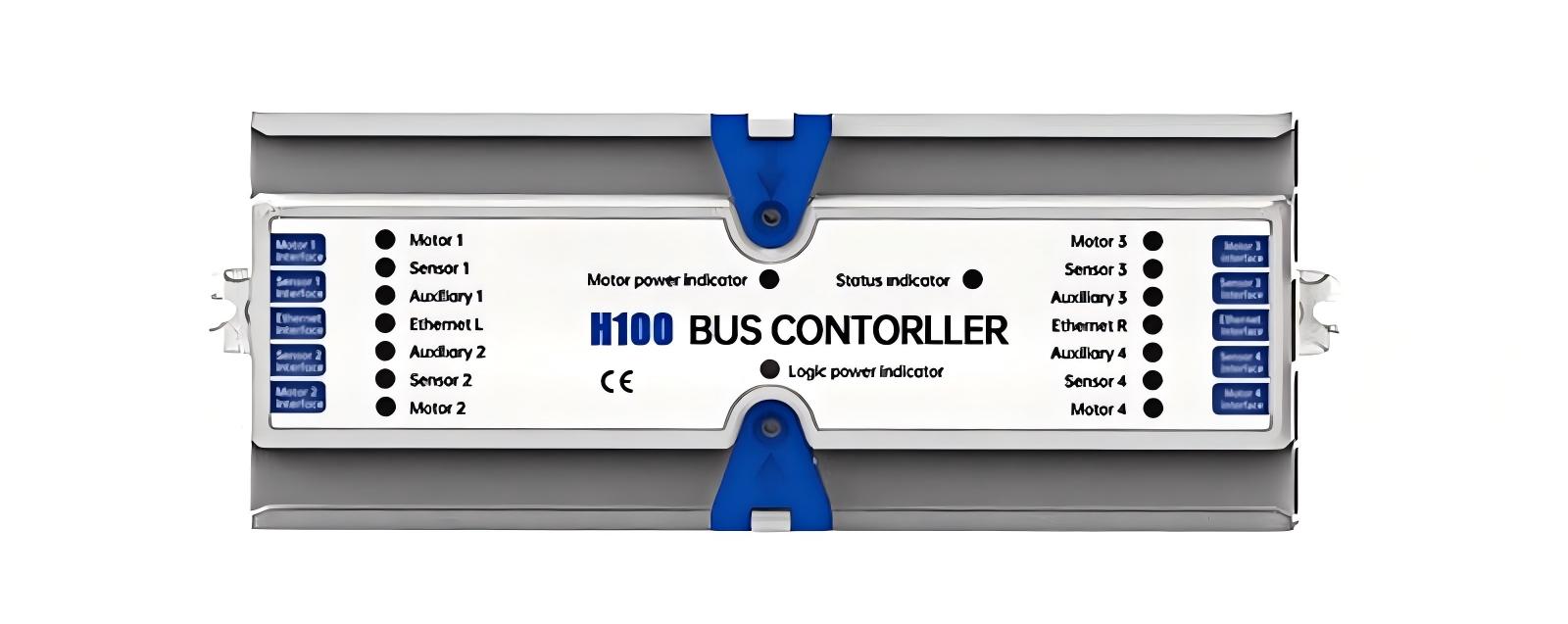 H100 motor drive roller controller dimensions and interface H100 motor tahrik silindiri denetleyici boyutları ve arayüzü