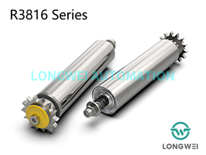 Tek Sıralı Çelik Dişli Zincir Tahrikli Ayarlanabilir Biriken Konveyör Rulosu