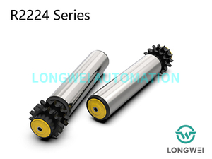 Düşük Gürültülü Çift Sıralı Polimer Dişli Zincir Tahrikli Konveyör Rulosu