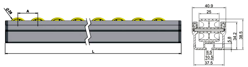 al&uuml;minyum akış tekerleği yolu