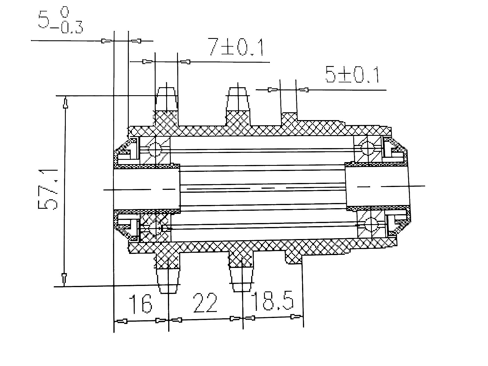 polymer sprocket assembly polimer dişli takımı