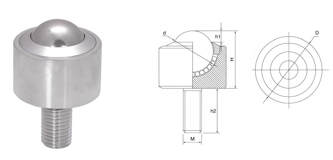 Ağır Hizmet Cıvatalı Bilyalı Transferler