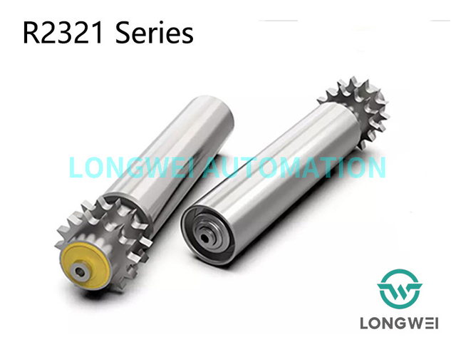 Ağır Yük Çift Sıralı Çelik Dişli Palet Konveyör Rulosu