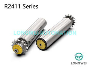 Orta Hizmet Tek Sıralı Çelik Dişli Zincir Tahrikli Konveyör Rulosu