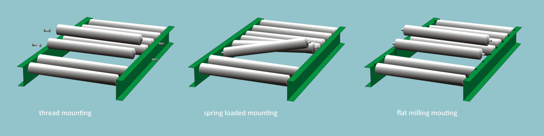 konvey&ouml;r rulosu montaj y&ouml;ntemleri