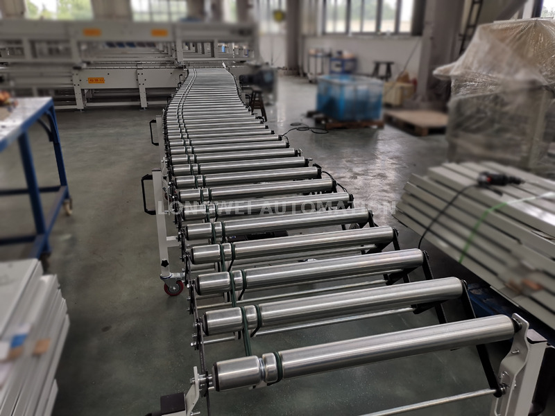 Esnek genişletilebilir O-Belt Motor Tahrik Mağaralı Konveyör 