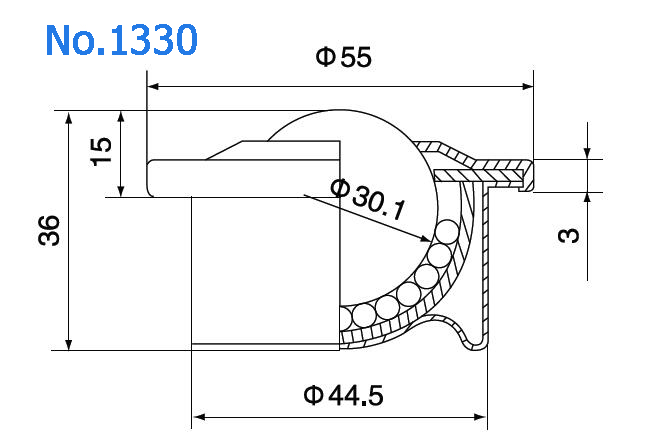 Euro Press Fitting Ball Transfer Birimi
