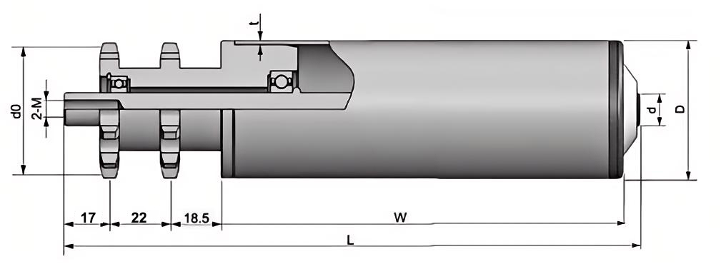 orta y&uuml;k &ccedil;elik dişli konvey&ouml;r rulosu
