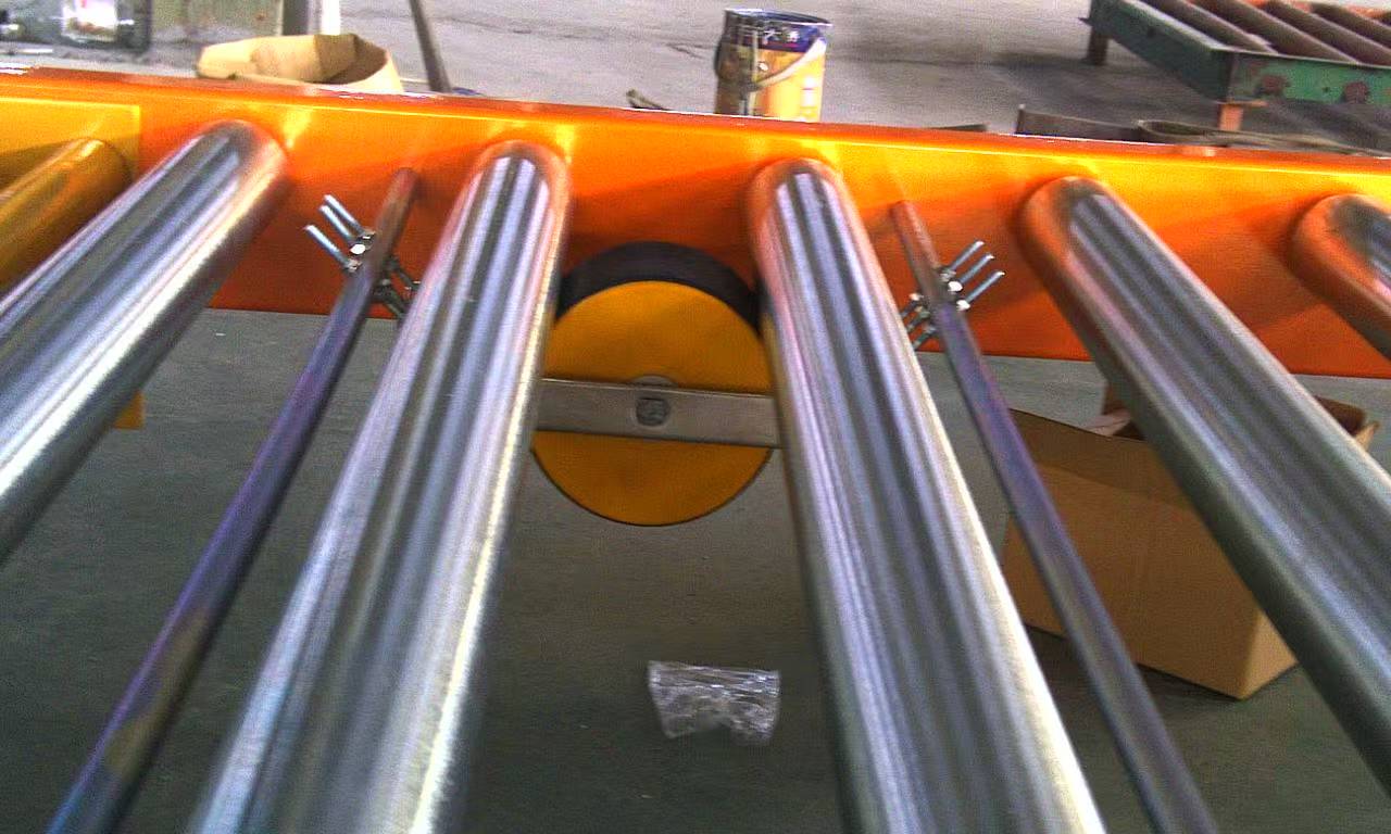 palet akış raf sistemi fren silindiri