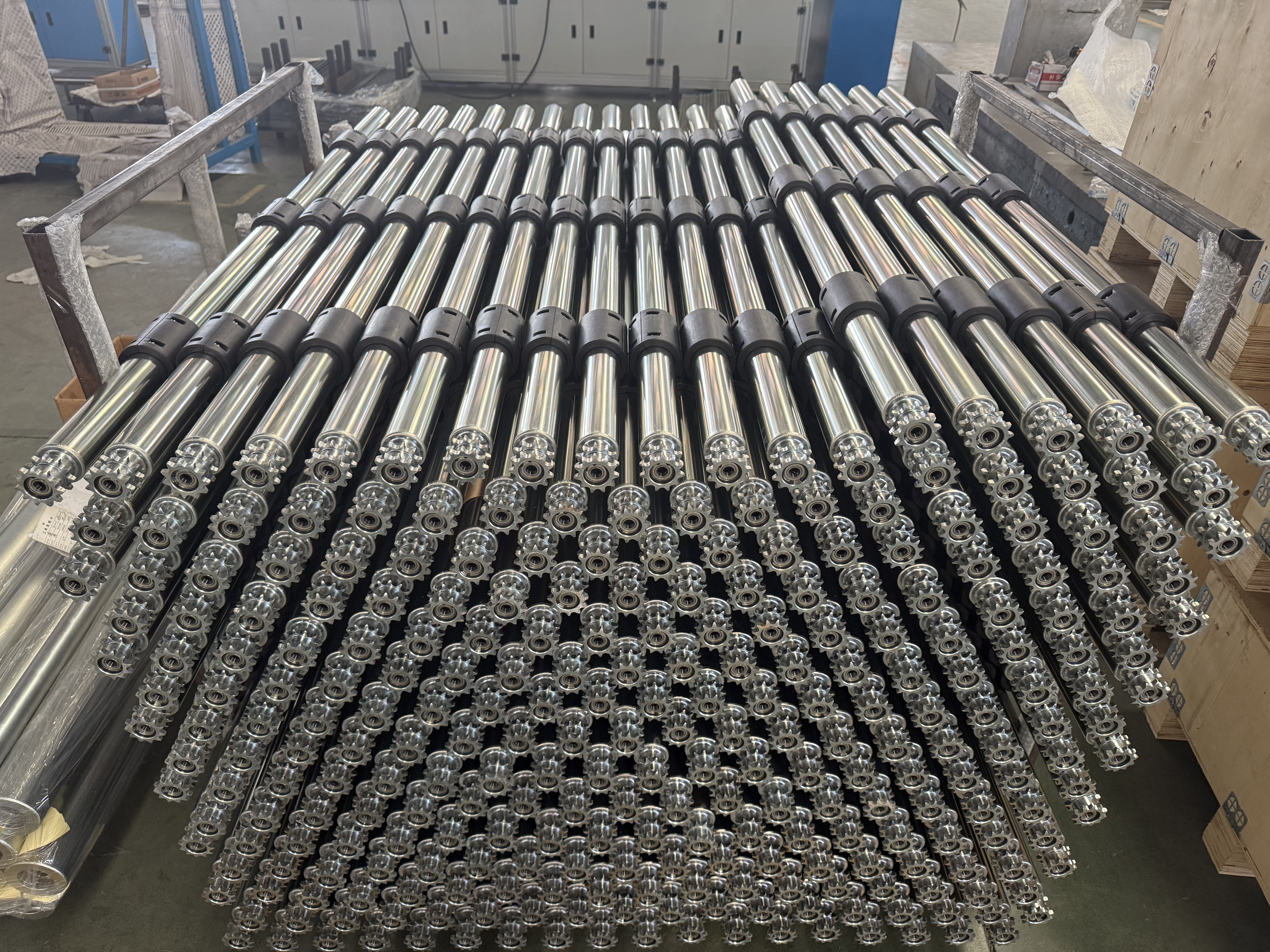 d&uuml;z manşonlu dişli silindir