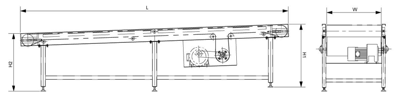 Eğimli bant konvey&ouml;r