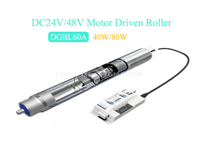 DGBL60A 24V/48V fırçasız dişli motor sürücü silindiri MDR 