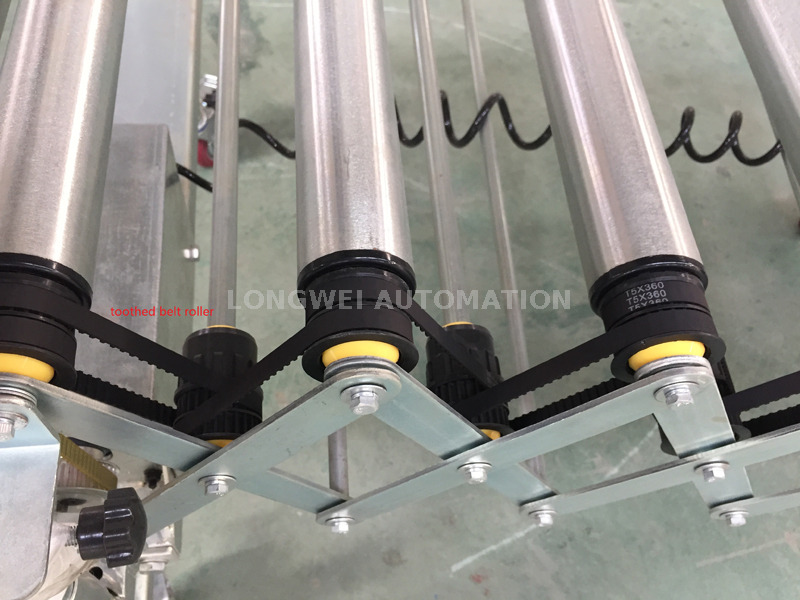 Motorlu esnek genişletilebilir dişli kayış tahrik runler konveyör 