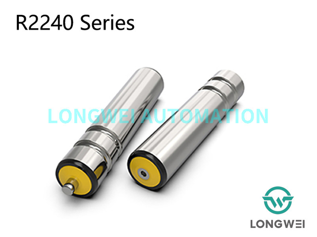 Çift Yivli Yuvarlak Bant Tahrikli Çelik Konveyör Rulosu