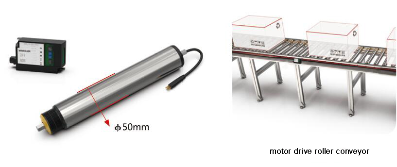 Bağlantılı silindir konvey&ouml;r i&ccedil;in motor silindir