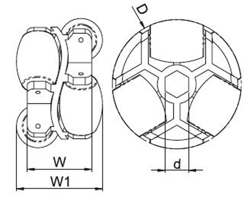 WH paten tekerleği &ccedil;izimi